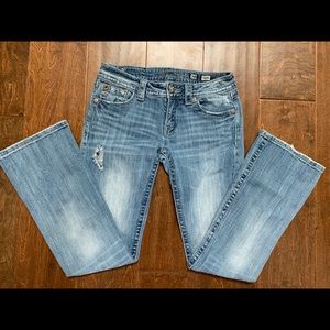 MISS ME KALEIDOSCOPE FLOWER BOOTCUT